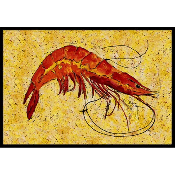 Carolines Treasures 36 x 24 in. Shrimp Indoor Or Outdoor Doormat 8126-JMAT - main